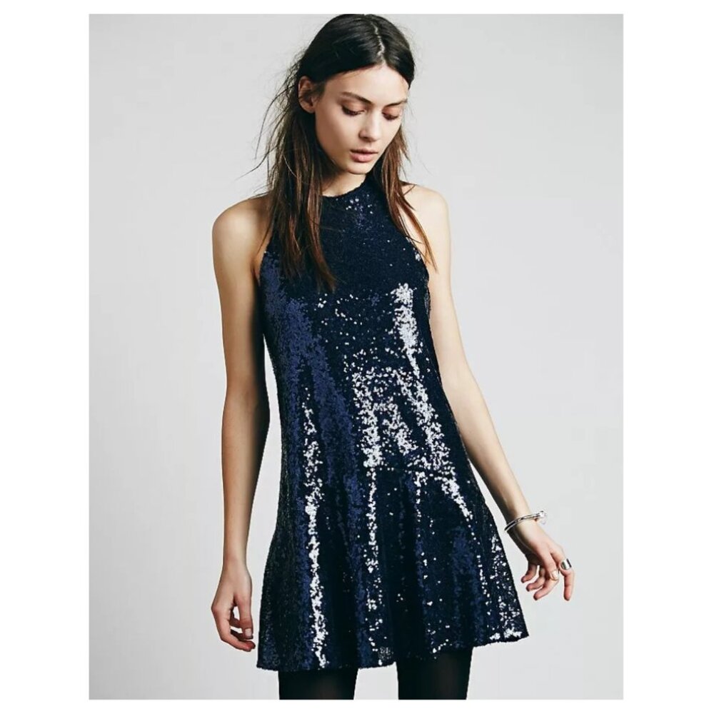 Free People Liquid Shine Mini Dress - Picture 5 of 14